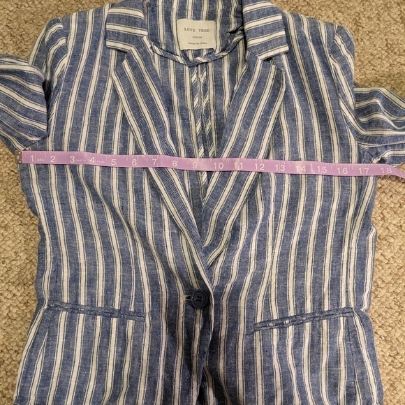 Love Tree medium Linen blend blazer - Picture 6 of 11